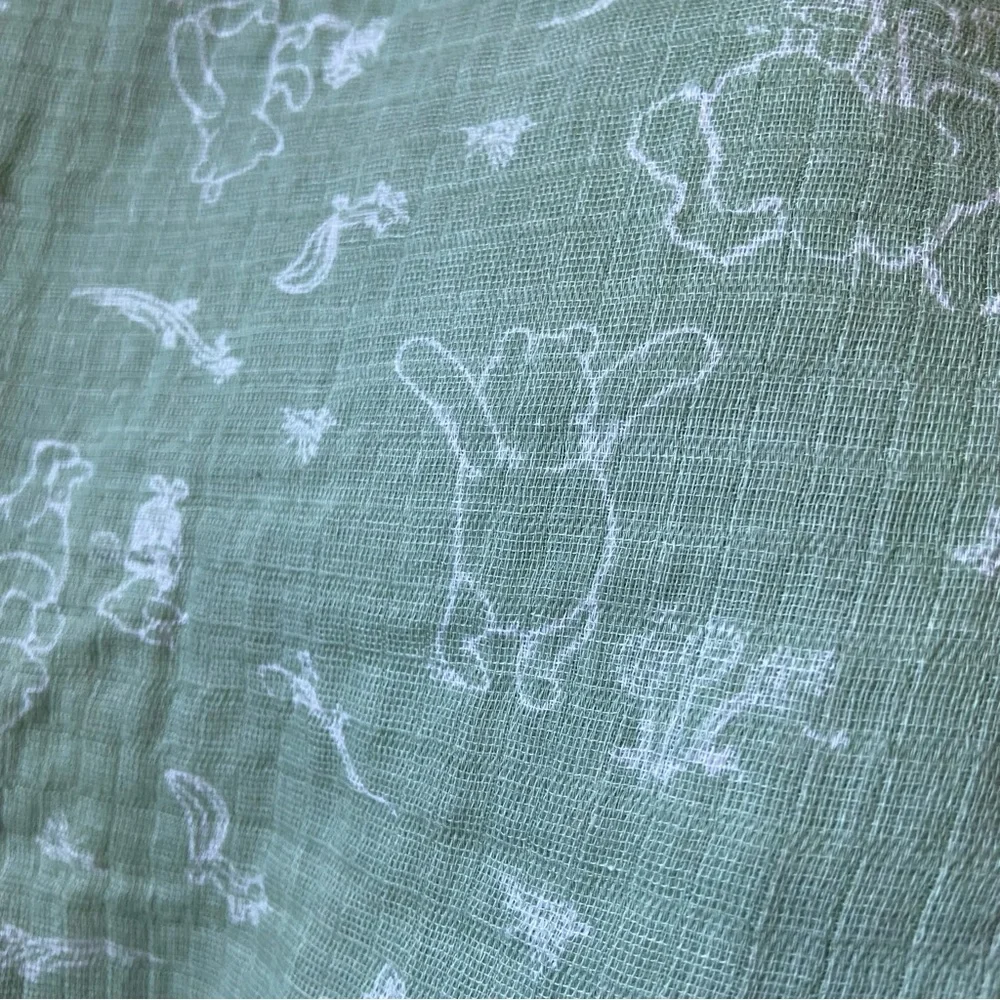 Disney Baby Aden + Anais Winnie The Pooh Piglet Muslin Swaddle Baby Blanket